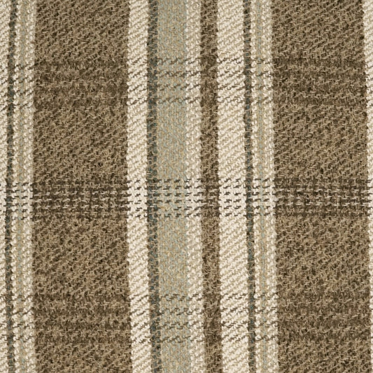 D.V. KAP HOME 4225-M-YARD Ridgeway Fabric - Mocha Plaid - Check, Traditional, Farmhouse  Brown   - Ridgeway