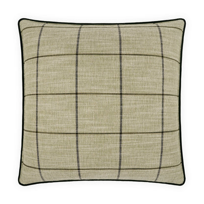 D.V. KAP HOME   24" x 24" Bowden Pillow - Fern Plaid - Check, Traditional, Farmhouse    - 4226-F-2424