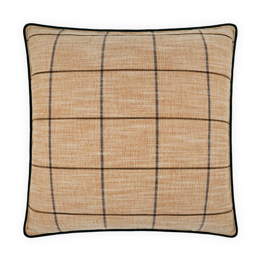 D.V. KAP HOME   24" x 24" Bowden Pillow - Tang Plaid - Check, Traditional, Farmhouse    - 4226-T-2424