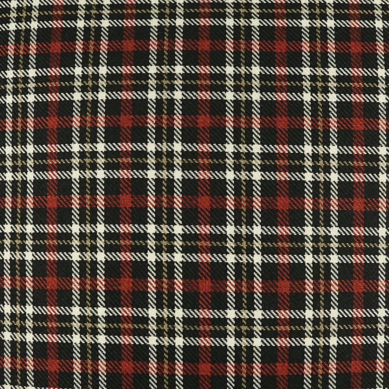 D.V. KAP HOME   24" x 24" Falmouth Pillow - Cinnabar Plaid - Check, Traditional, Farmhouse    - 4227-C-2424