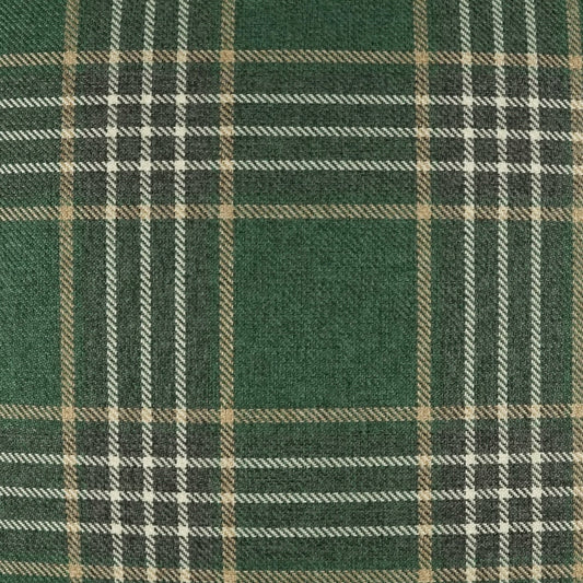 D.V. KAP HOME 4228-G-YARD Yarmouth Fabric - Green Plaid - Check, Traditional, Farmhouse  Green   - Yarmouth
