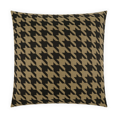 D.V. KAP HOME   24" x 24" Harwich Pillow - Black Traditional    - 4229-B-2424