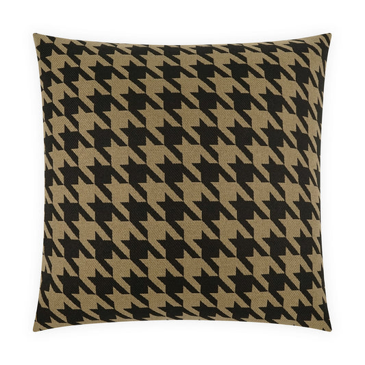 D.V. KAP HOME   24" x 24" Harwich Pillow - Black Traditional    - 4229-B-2424