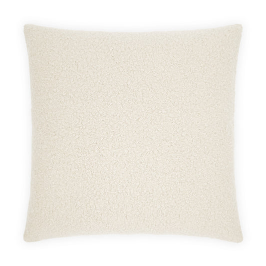 D.V. KAP HOME   24" x 24" Teddy Pillow - Ivory Solid, Faux Fur    - 4231-I-2424