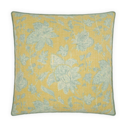 D.V. KAP HOME   24" x 24" Graceland Pillow - Citrine Floral, Traditional    - 4234-C-2424