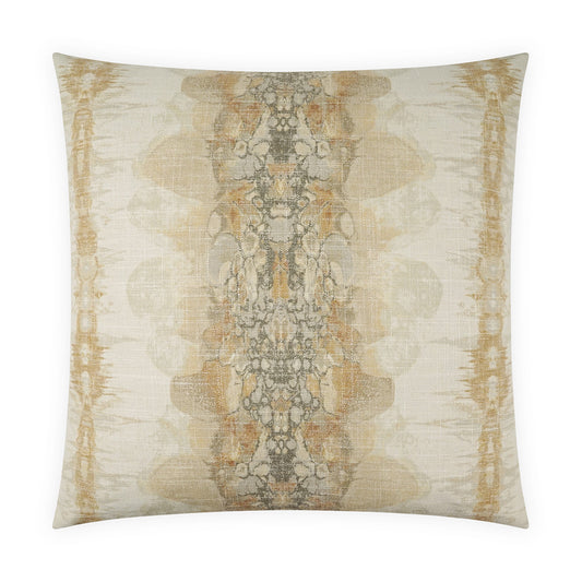 D.V. KAP HOME   24" x 24" Lagos Pillow - Honey Abstract    - 4235-H-2424