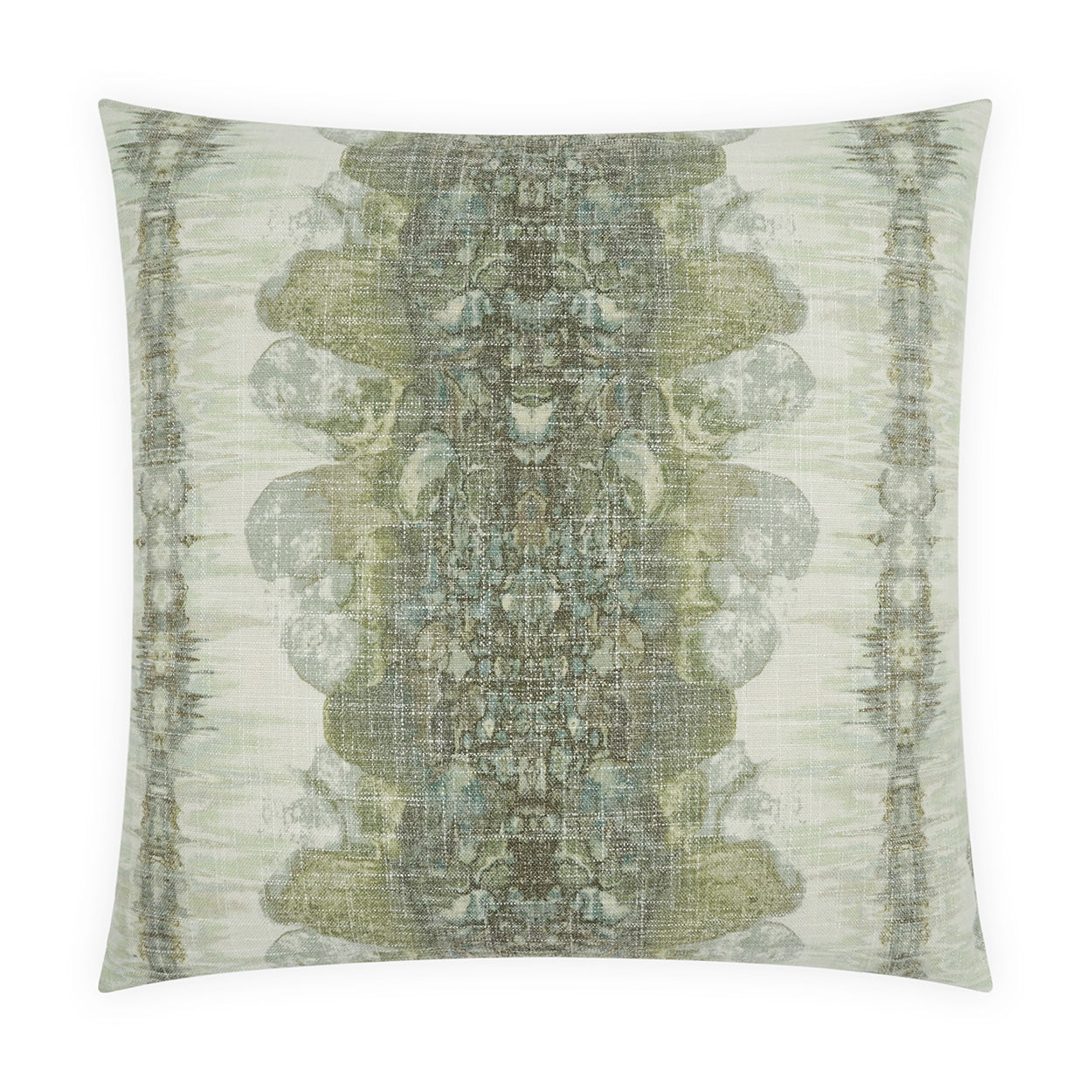 D.V. KAP HOME   24" x 24" Lagos Pillow - Moss Abstract    - 4235-M-2424