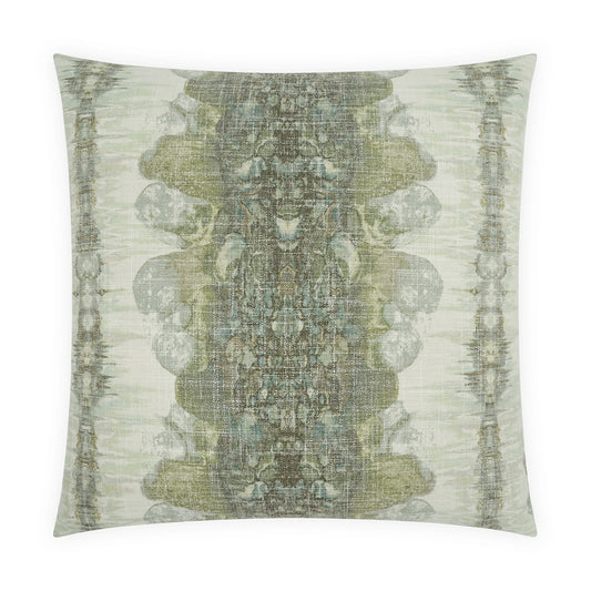 D.V. KAP HOME   24" x 24" Lagos Pillow - Moss Abstract    - 4235-M-2424