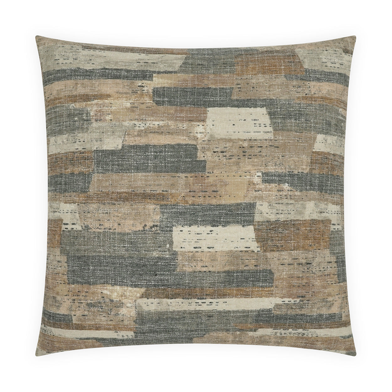 D.V. KAP HOME   24" x 24" Faro Pillow - Espresso Abstract, Western Chic    - 4237-E-2424