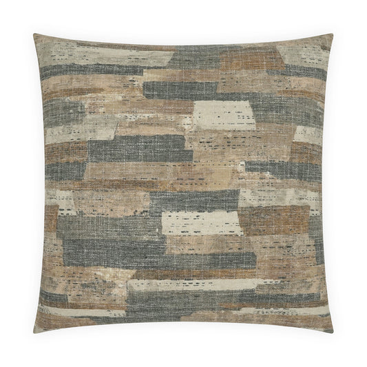 D.V. KAP HOME   24" x 24" Faro Pillow - Espresso Abstract, Western Chic    - 4237-E-2424