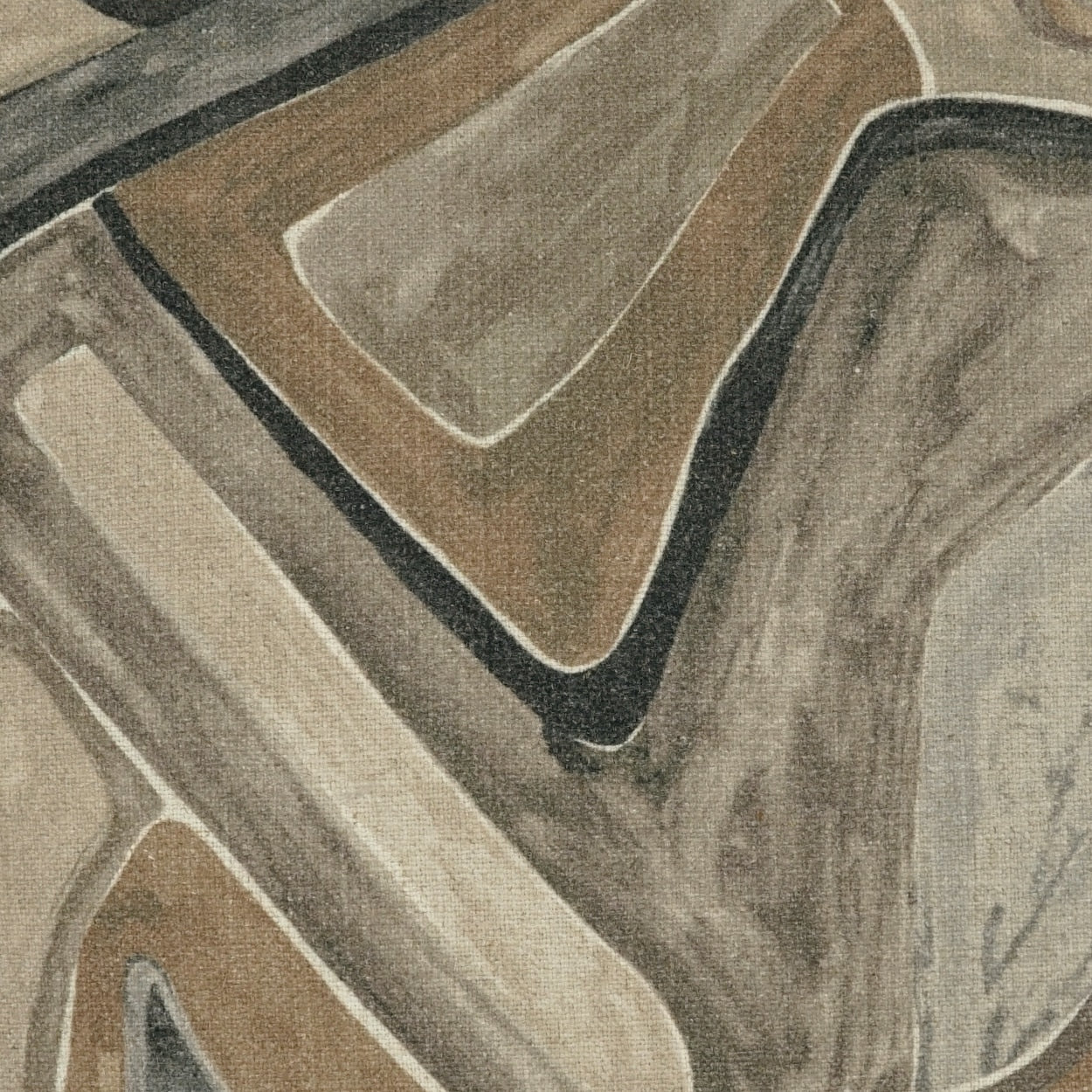 D.V. KAP HOME 4240-C-YARD Piero Fabric - Cafe Abstract, Modern, Global  Brown, Tan   - Piero