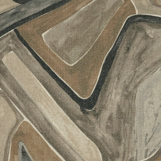 D.V. KAP HOME 4240-C-YARD Piero Fabric - Cafe Abstract, Modern, Global  Brown, Tan   - Piero