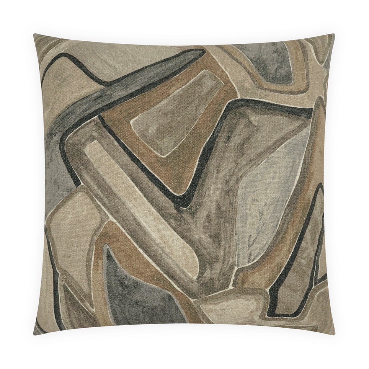 D.V. KAP HOME   24" x 24" Piero Pillow - Cafe Abstract, Modern, Global    - 4240-C-2424