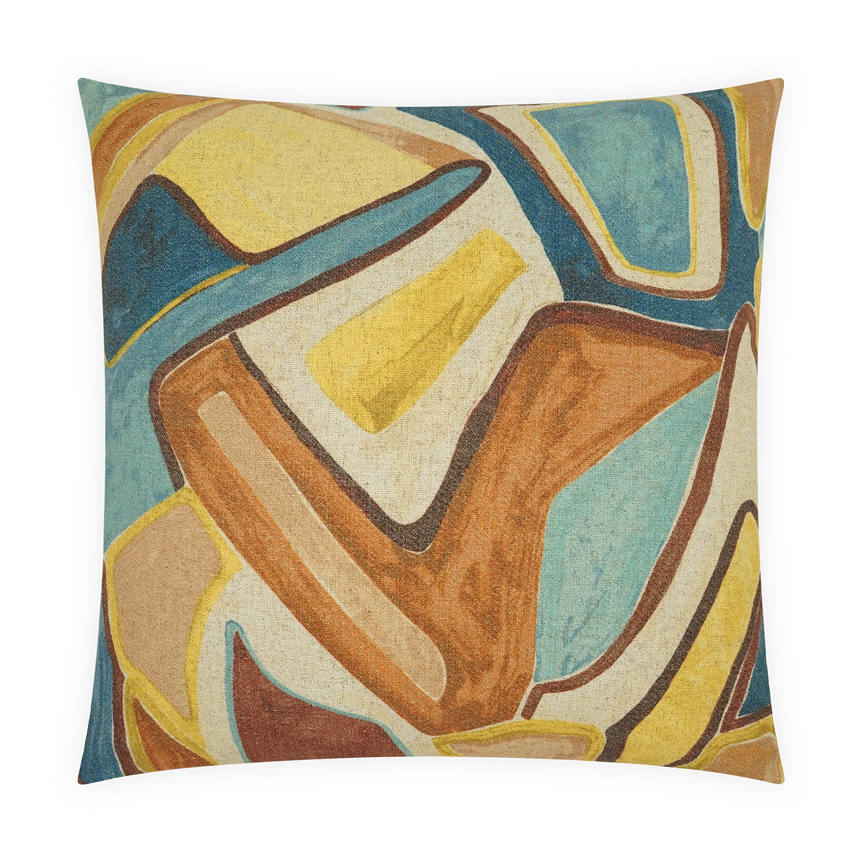 D.V. KAP HOME   24" x 24" Piero Pillow - Harvest Abstract, Modern, Global    - 4240-H-2424