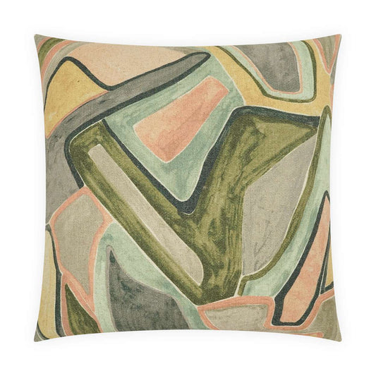 D.V. KAP HOME   24" x 24" Piero Pillow - Sorbet Abstract, Modern, Global    - 4240-S-2424