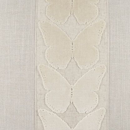 D.V. KAP HOME   24" x 24" Coleous Pillow - Ivory Animal, Novelty, Band / Ribbon    - 4242-I-2424