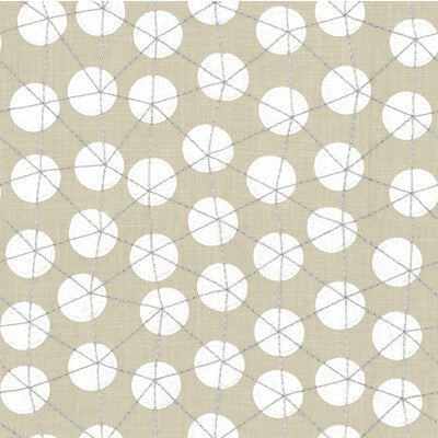 KRAVET DESIGN EMBROIDERY GEOMETRIC LIGHT GREY,IVORY,BEIGE   - 4242.1611.0