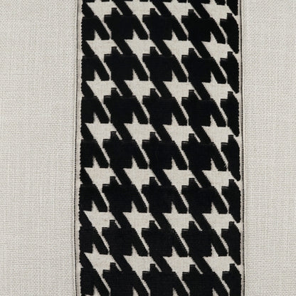 D.V. KAP HOME   24" x 24" Ennis Pillow - Jet Traditional, Band / Ribbon    - 4243-J-2424