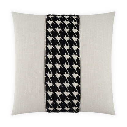 D.V. KAP HOME   24" x 24" Ennis Pillow - Jet Traditional, Band / Ribbon    - 4243-J-2424