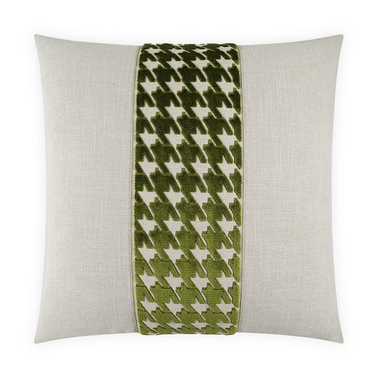 D.V. KAP HOME   24" x 24" Ennis Pillow - Kiwi Traditional, Band / Ribbon    - 4243-K-2424