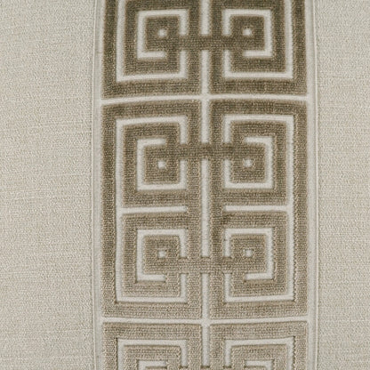 D.V. KAP HOME   24" x 24" Terus Pillow - Toast Traditional, Band / Ribbon    - 4244-T-2424