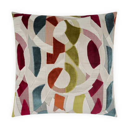 D.V. KAP HOME   24" x 24" Nathan Pillow Modern, Abstract, Geometric    - 4247-2424
