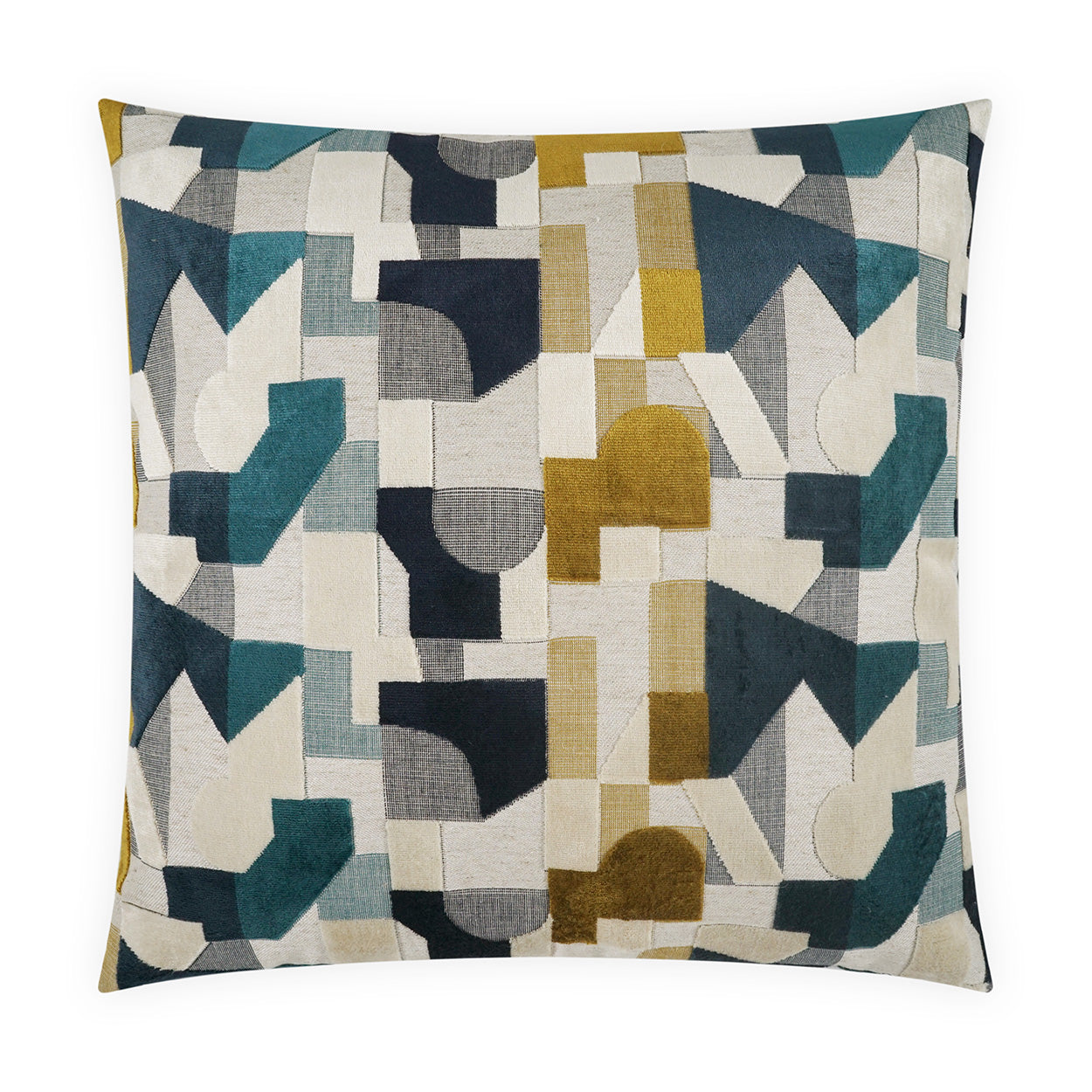 D.V. KAP HOME   24" x 24" Hutch Pillow - Sapphire Modern, Abstract, Geometric    - 4249-S-2424