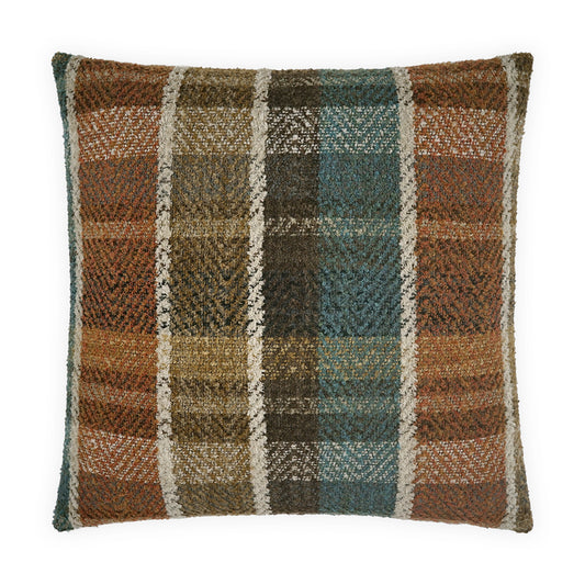 D.V. KAP HOME   24" x 24" Scotty Pillow Plaid - Check, Traditional, Farmhouse    - 4251-2424