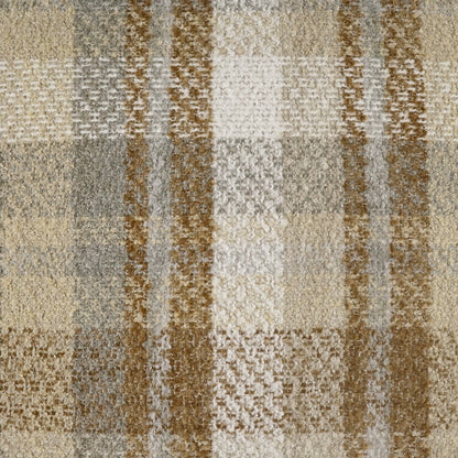 D.V. KAP HOME   24" x 24" Alistair Pillow - Natural Plaid - Check, Traditional, Farmhouse    - 4252-N-2424