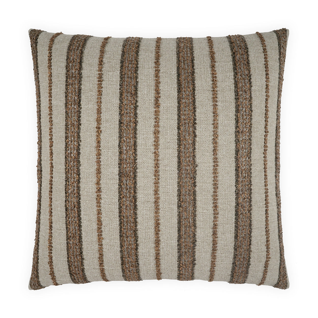 D.V. KAP HOME   24" x 24" Montauk Pillow - Bronze Stripes, Beach    - 4253-B-2424
