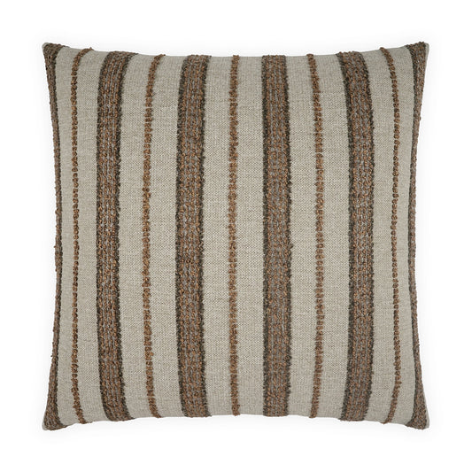 D.V. KAP HOME   24" x 24" Montauk Pillow - Bronze Stripes, Beach    - 4253-B-2424