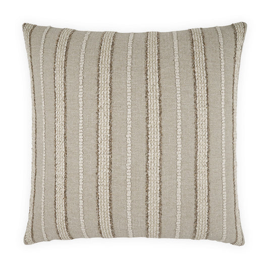 D.V. KAP HOME   24" x 24" Montauk Pillow - Sand Stripes, Beach    - 4253-S-2424