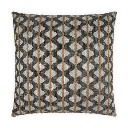 D.V. KAP HOME   24" x 24" Cheyenne Pillow - Noir Abstract, Modern, Global    - 4254-N-2424