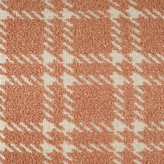 D.V. KAP HOME 4255-P-YARD Sherlock Fabric - Petal Plaid - Check, Traditional, Farmhouse  Coral,Salmon, Blush   - Sherlock