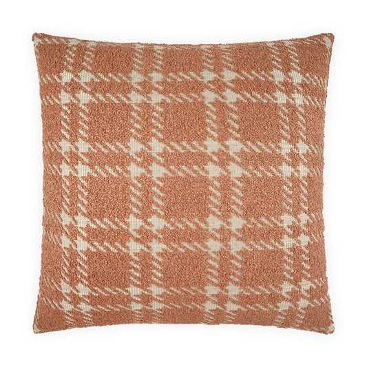 D.V. KAP HOME   24" x 24" Sherlock Pillow - Petal Plaid - Check, Traditional, Farmhouse    - 4255-P-2424