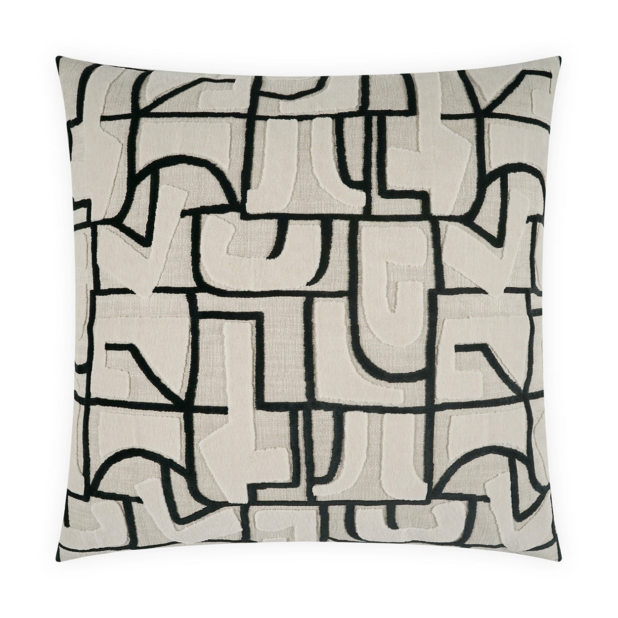 D.V. KAP HOME   24" x 24" Yasmeen Pillow Modern, Abstract, Geometric    - 4257-2424