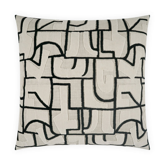 D.V. KAP HOME   24" x 24" Yasmeen Pillow Modern, Abstract, Geometric    - 4257-2424