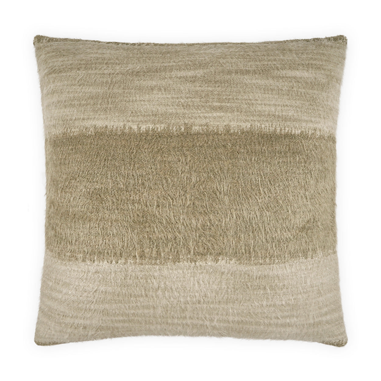 D.V. KAP HOME   24" x 24" Palomino Pillow - Biscotti Textured, Stripes    - 4258-B-2424