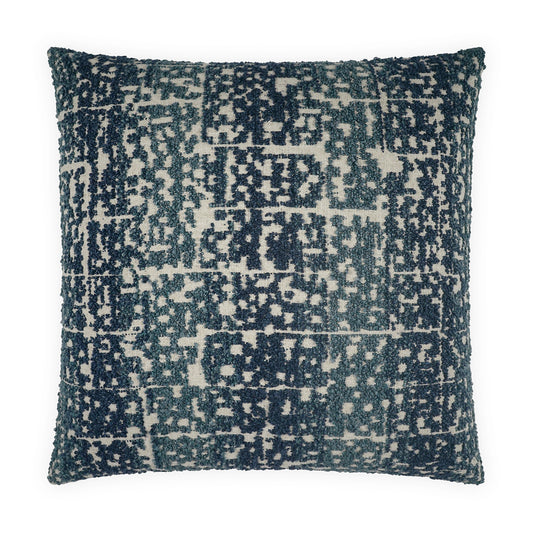 D.V. KAP HOME   24" x 24" Kakura Pillow - Indigo Abstract, Global, Textured    - 4259-I-2424