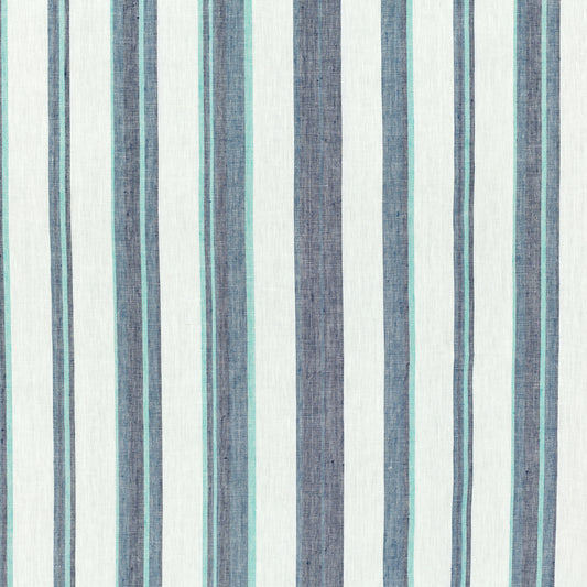 SCHUMACHER  RAOUL TEXTILES RIVIERA STRIPE WOVEN WOVEN DELFT   - 425P18