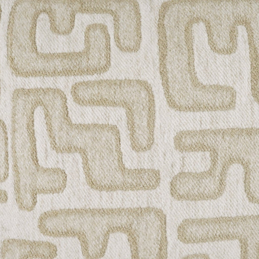 D.V. KAP HOME 4260-L-YARD Bantu Fabric - Linen Abstract, Modern, Global  Tan   - Bantu