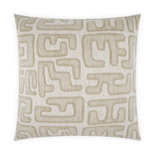 D.V. KAP HOME   24" x 24" Bantu Pillow - Linen Abstract, Modern, Global    - 4260-L-2424