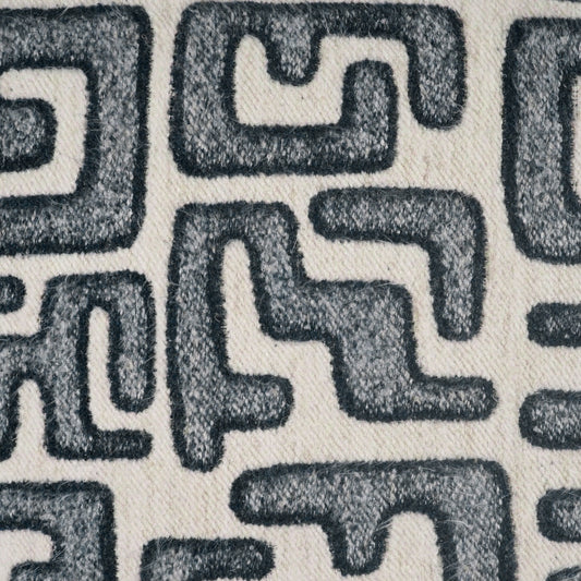 D.V. KAP HOME 4260-N-YARD Bantu Fabric - Navy Abstract, Modern, Global  Blue   - Bantu