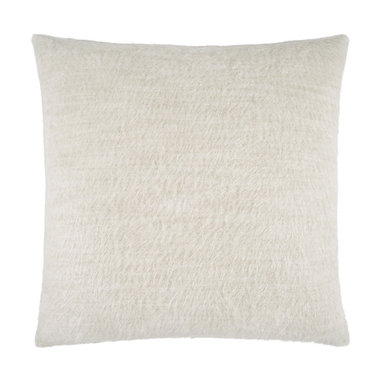 D.V. KAP HOME   24" x 24" Fozzie Pillow - Cream Solid, Textured    - 4262-C-2424