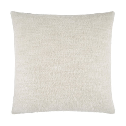 D.V. KAP HOME   24" x 24" Fozzie Pillow - Cream Solid, Textured    - 4262-C-2424