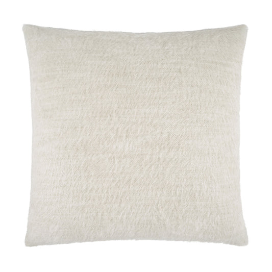 D.V. KAP HOME   24" x 24" Fozzie Pillow - Cream Solid, Textured    - 4262-C-2424
