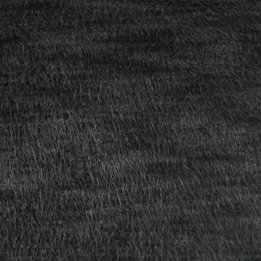 D.V. KAP HOME 4262-E-YARD Fozzie Fabric - Ebony Solid, Textured  Black, Charcoal   - Fozzie