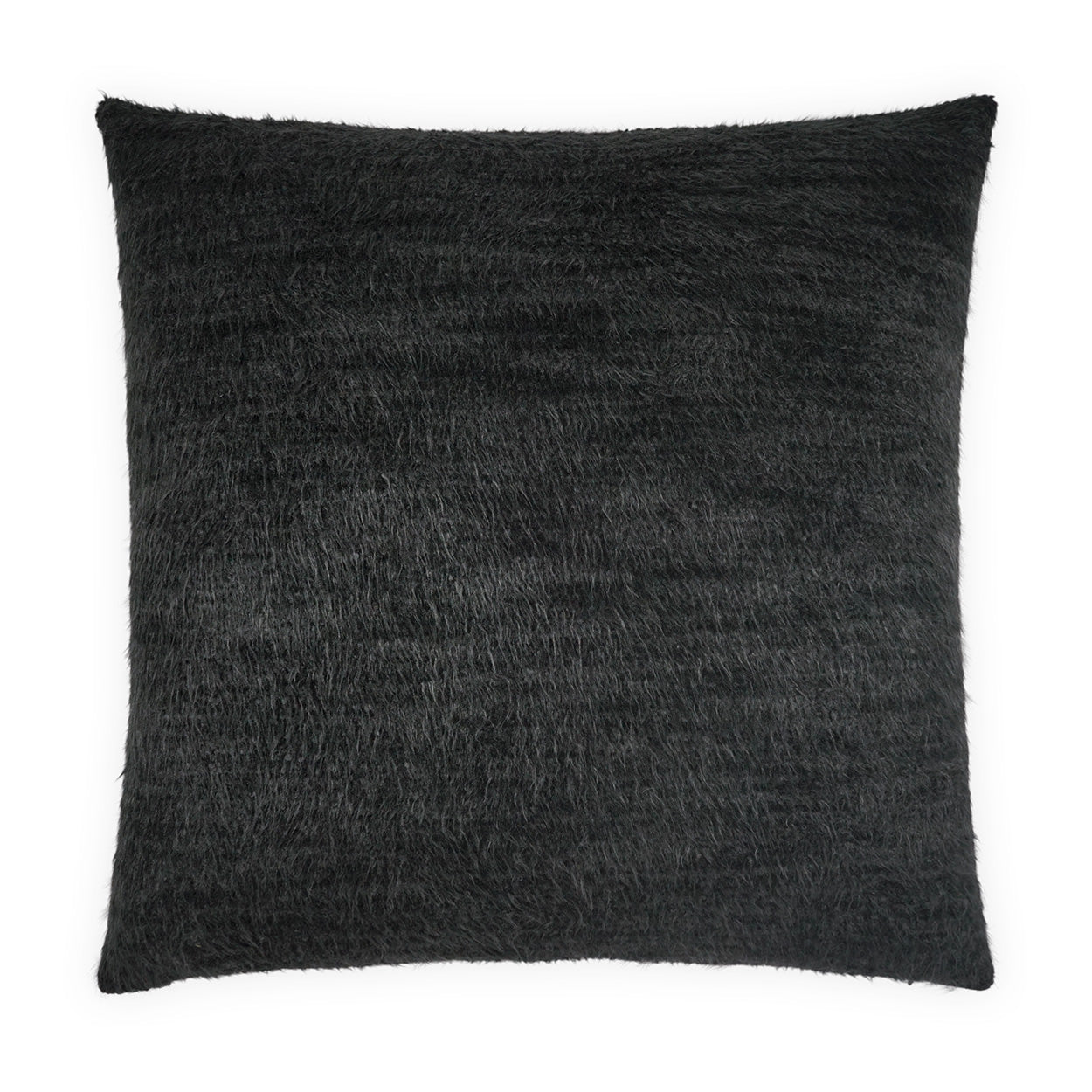 D.V. KAP HOME   24" x 24" Fozzie Pillow - Ebony Solid, Textured    - 4262-E-2424
