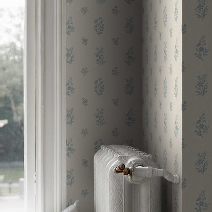 SCHUMACHER WALLCOVERING  BORASTAPETER PETIT FLEURS   BLUE   - 4264