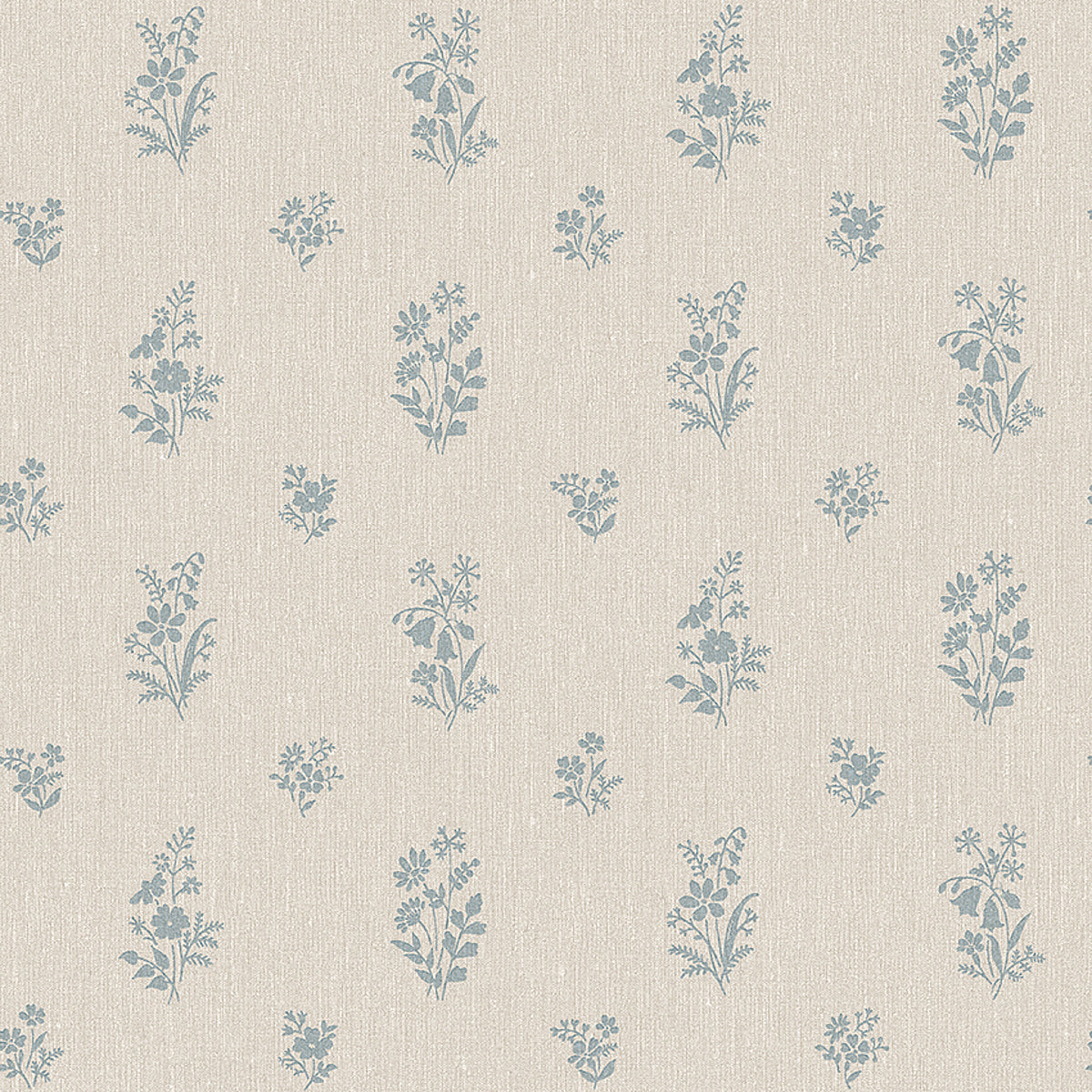 SCHUMACHER WALLCOVERING  BORASTAPETER PETIT FLEURS   BLUE   - 4264